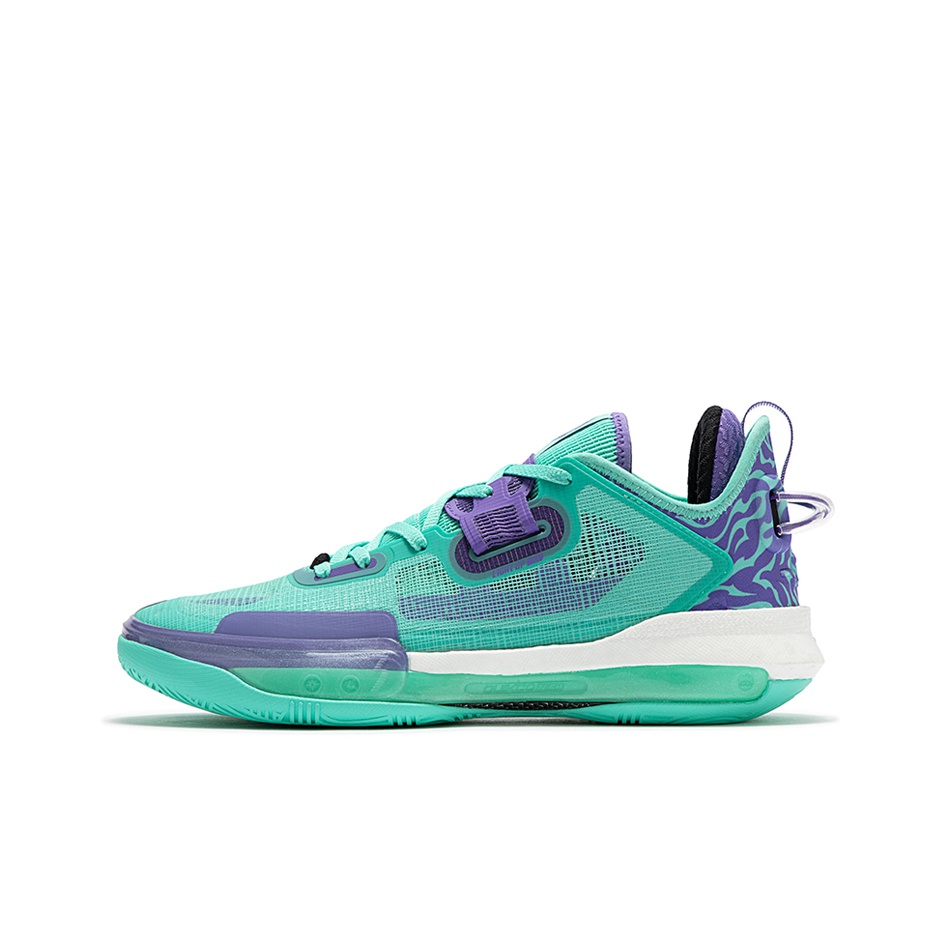 361 Supernova Supernova Basketball Shoes Men Low Top Jade Green Ultraviolet US M 7