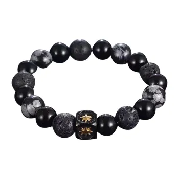JOLLY SEASONS Obsidian Bracelets Unisex