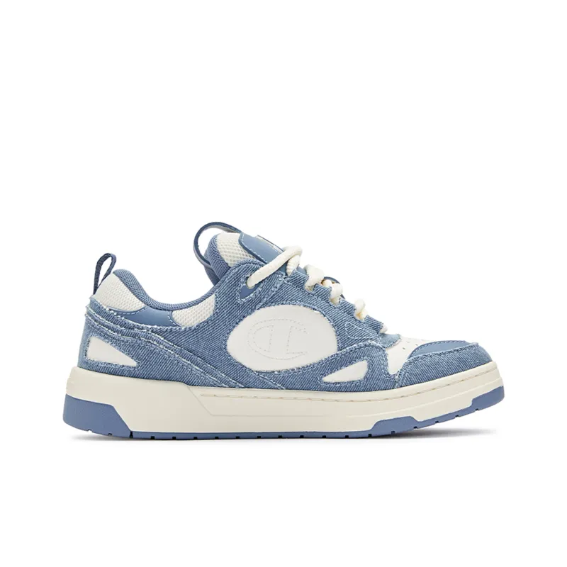 Champion Low Top Skateboard Shoes Women's Light Blue-1