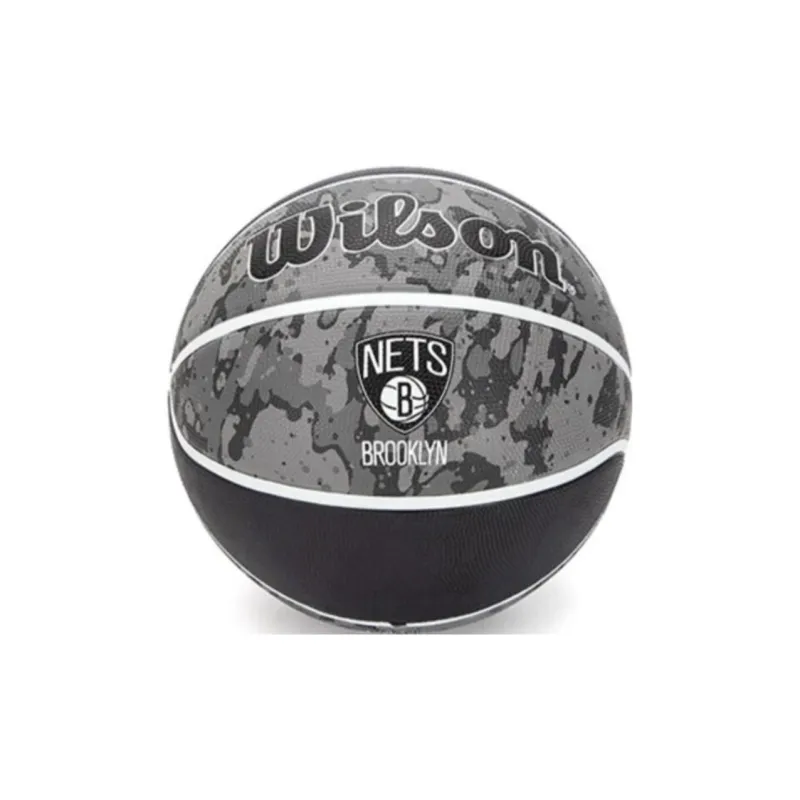 Wilson x NBA Rubber Basketball Black Gray Size 7 Ball Training Match-2