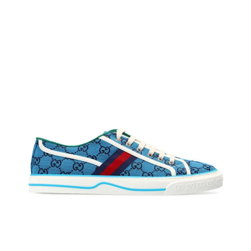 GUCCI Women's Tennis 1977 'Light Blue Monogram'-1