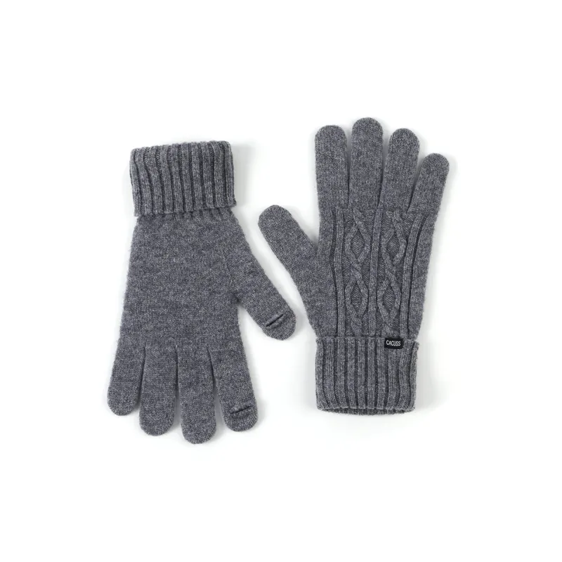 CACUSS Junior Pure Wool Knit Gloves Men's-1