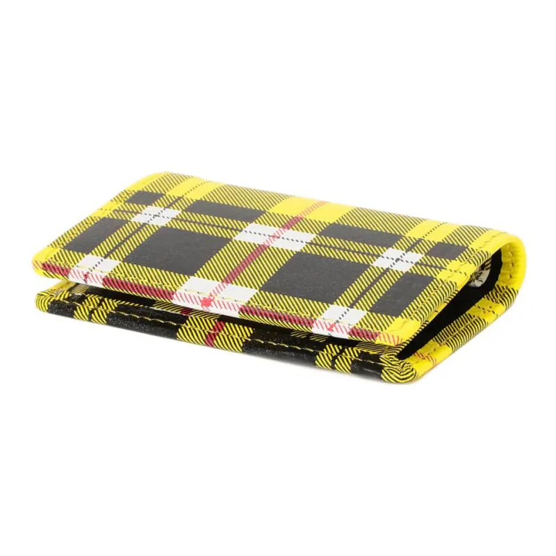 Beams Cow Leather Card Holder Women's Yellow-2