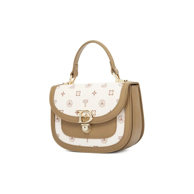 TUCANO PU One Shoulder Handbag Trumpets Women's Ecru-1