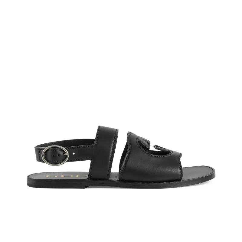 GUCCI Sandal 'Interlocking G Black'-1