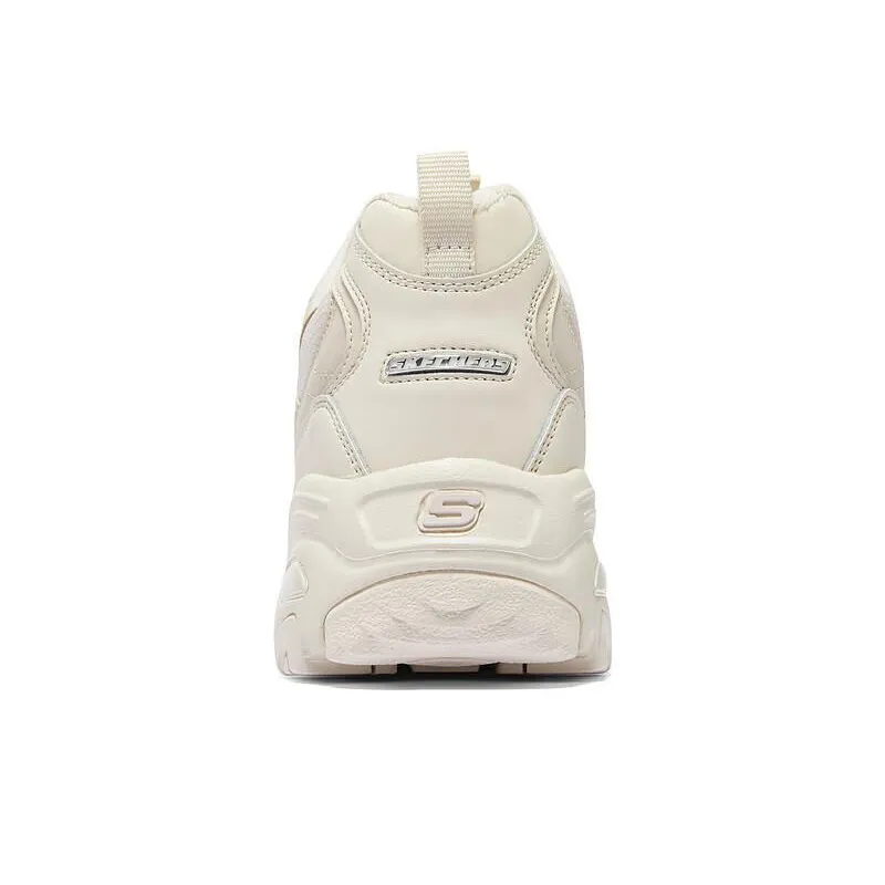 Skechers DLITES Cushioning Anti Slip And Wear Resistant Low Top Chunky Sneakers Women's Natural-4