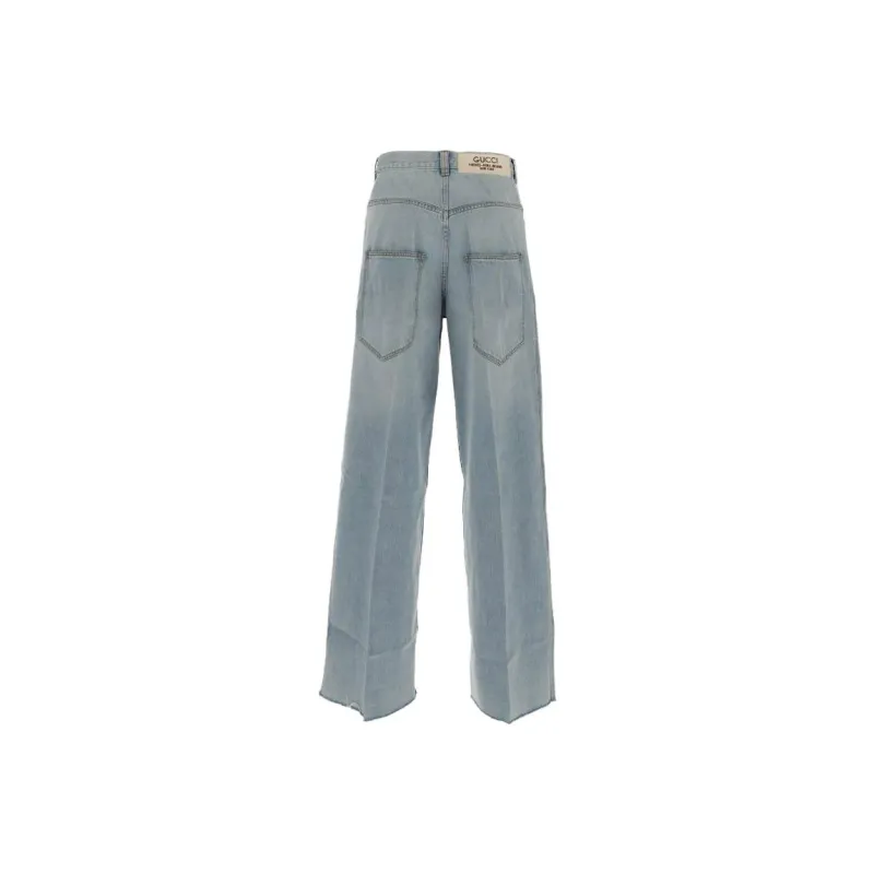 GUCCI Denim Pant With Label-1