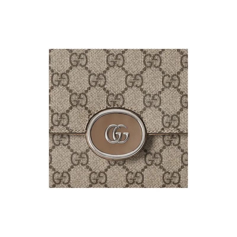 GUCCI Canvas Canvas Bag Handbag Shoulder Bag Crossbody Bag Small Size Women's Brown-7