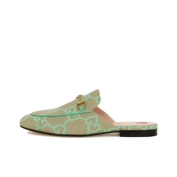 GUCCI Monogram pattern Leather Slippers