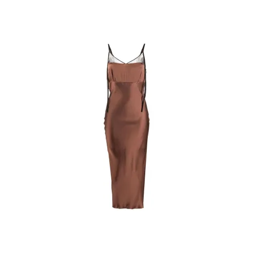 Helmut Lang Slip Dresses Women's Brown