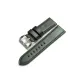 Engraved Buckle Green Leather