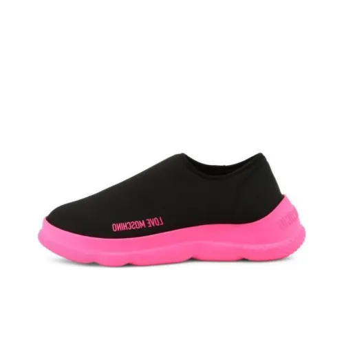 LOVE MOSCHINO Low-Top Casual Shoes Women's Black Pink