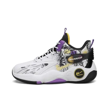 WARRIOR Basketball Shoes Men High Top Purple/Black