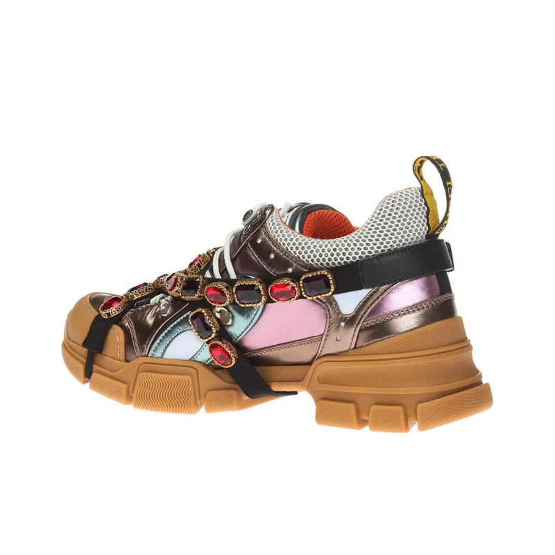 GUCCI Women's Flashtrek Crystals 'Multi Color Metallic' Women's-3