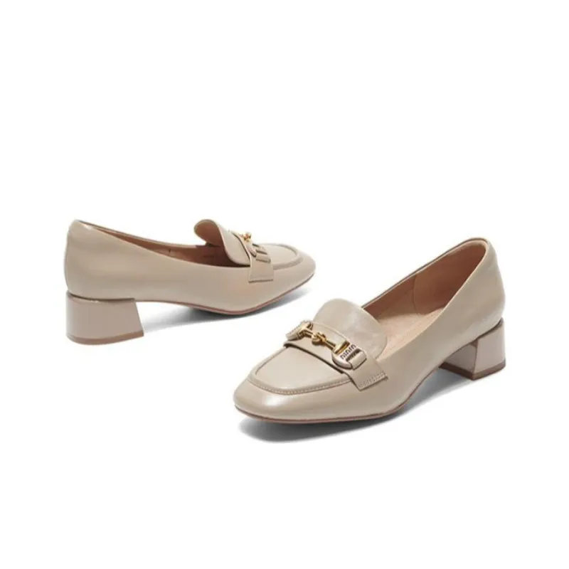 PT'SON Loafers Women's Coffee/Camel-5