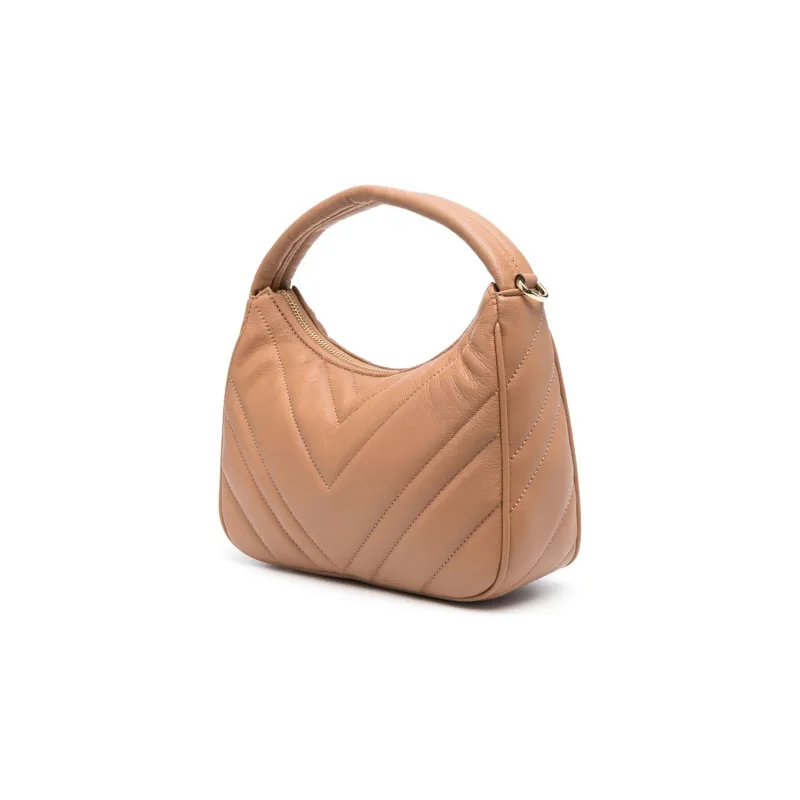 DKNY Lambskin Portable Crossbody Bag Shoulder Bag Regular Women's Brandy Brown-1