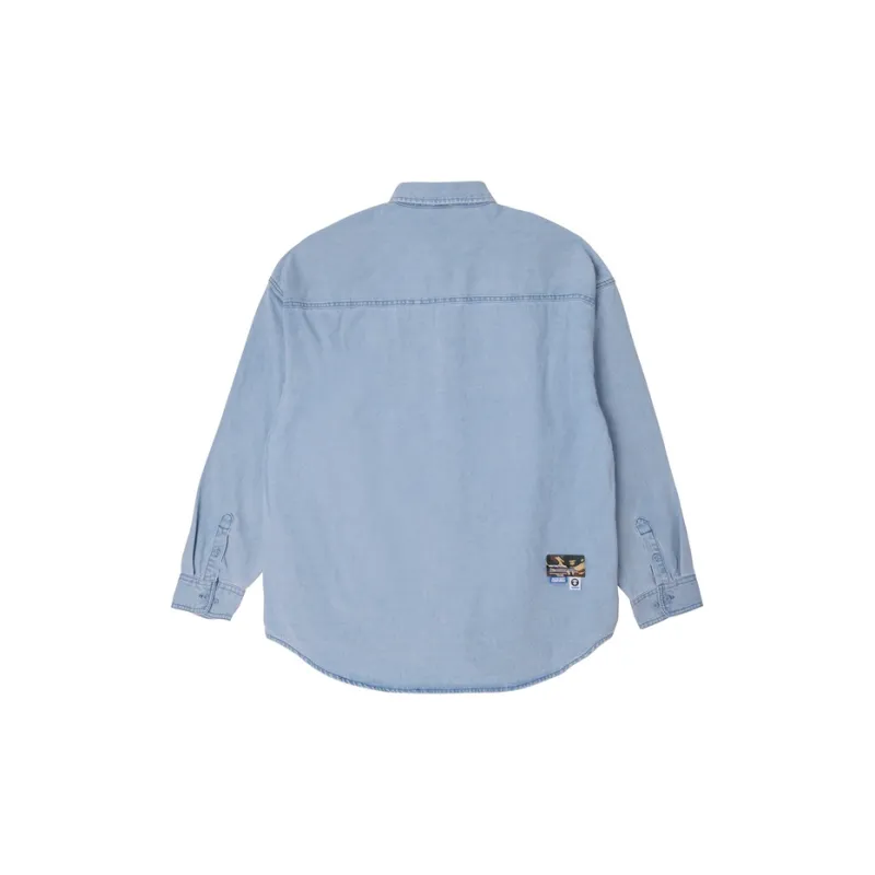 Aape Logo patch Cotton Shirt-3
