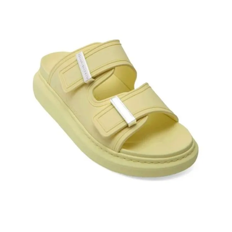 Alexander McQueen Hybrid Slide Slippers Women's Yellow-2
