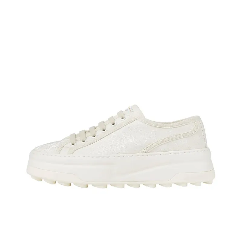 GUCCI Stylish Skateboarding Shoes Women's White-0