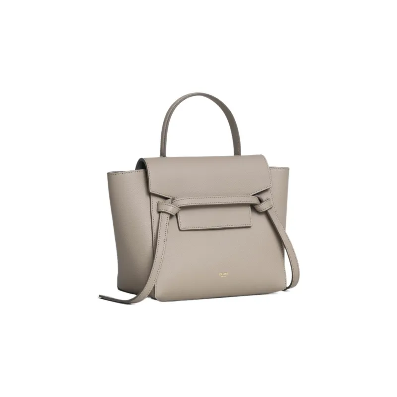 CELINE Grained Calfskin Catfish Bag Shoulder Bag Crossbody Bag Handbag Extra Mini Women's Light Taupe-1