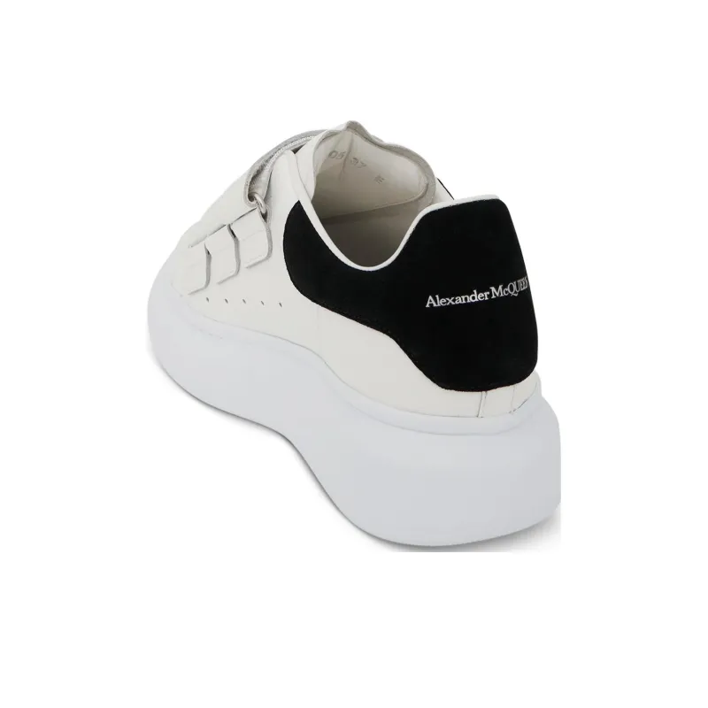 Alexander McQueen Oversized Triple Strap Sneaker 'White Black' Women's-3