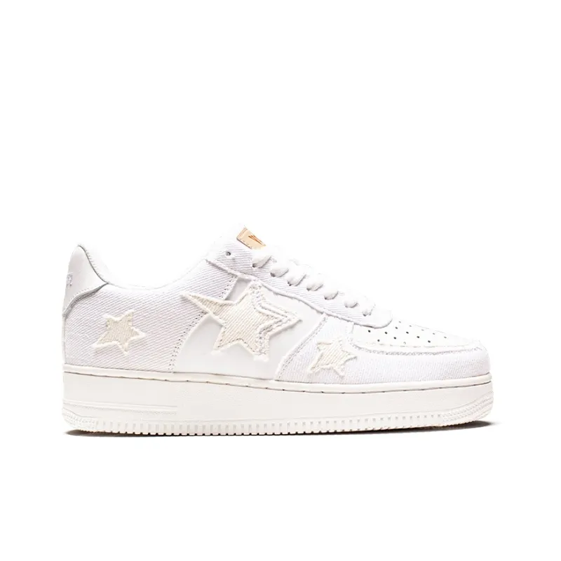 VOIT Coverage Slip Resistant And Abrasion Resistant Low Top Skateboard Shoes Unisex White-1