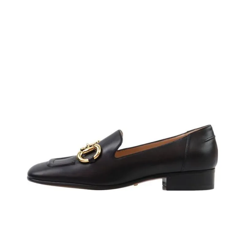 GUCCI Horsebit Loafers Women's Black-0