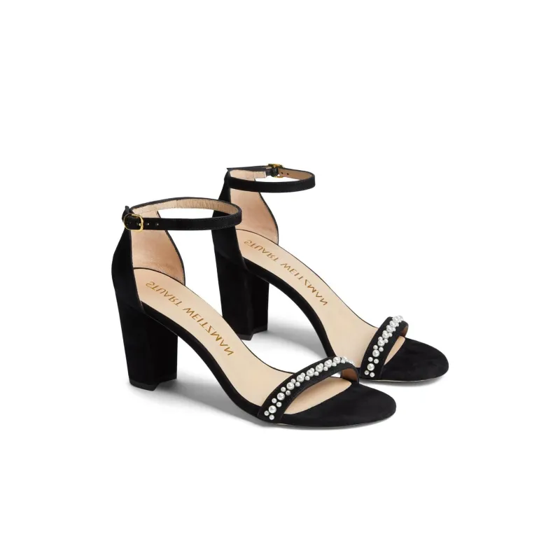 Stuart Weitzman/SW One Strap Sandals 8cm Women's Black-3