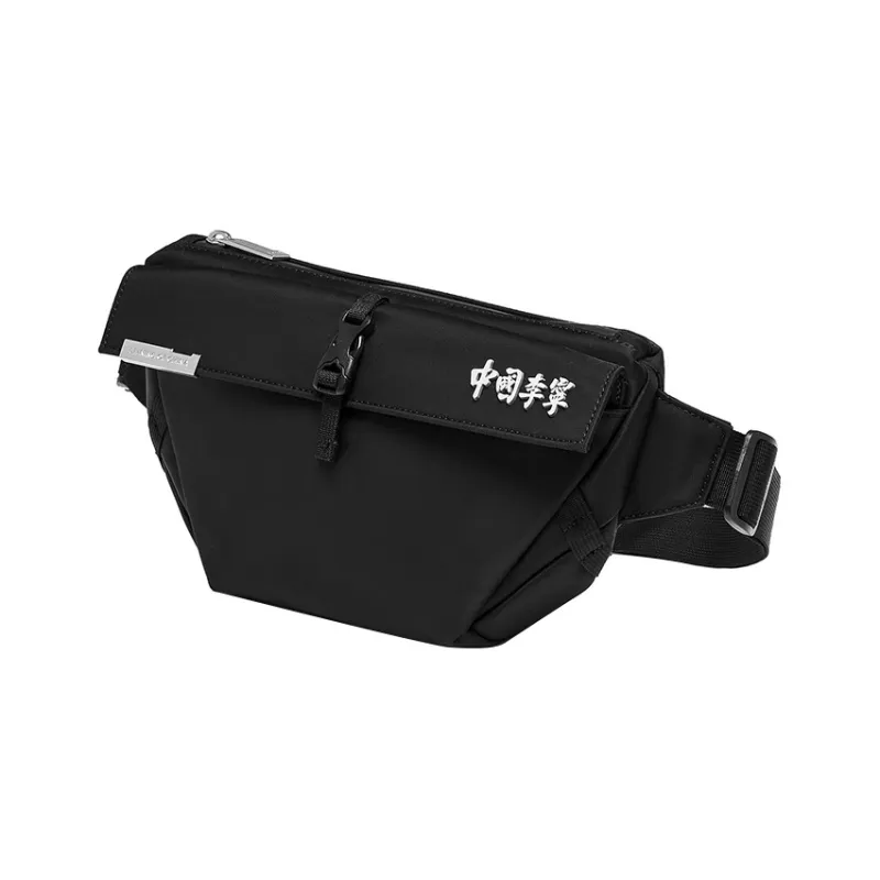 LiNing Vital Series Polyamide Sling Bag Regular Unisex Black-2