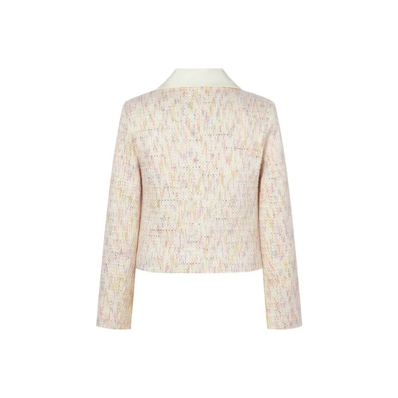 I'M ONE Cropped Coats Women's Pink-1