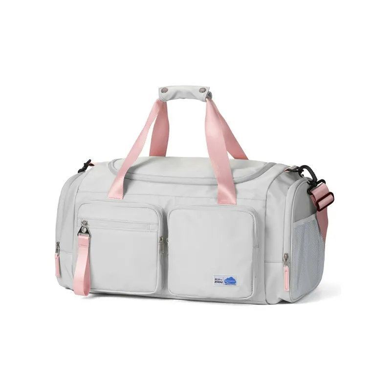 COWBONE Nylon Gym Bag Large Size Unisex Grass Green Beige-11