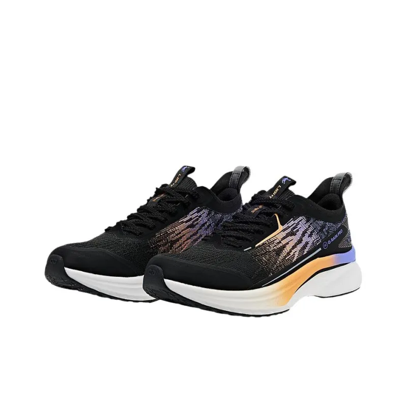 QIAODAN Rapid FW Cushioning Wear Resistant Low Top Running Shoes Men's Black-2