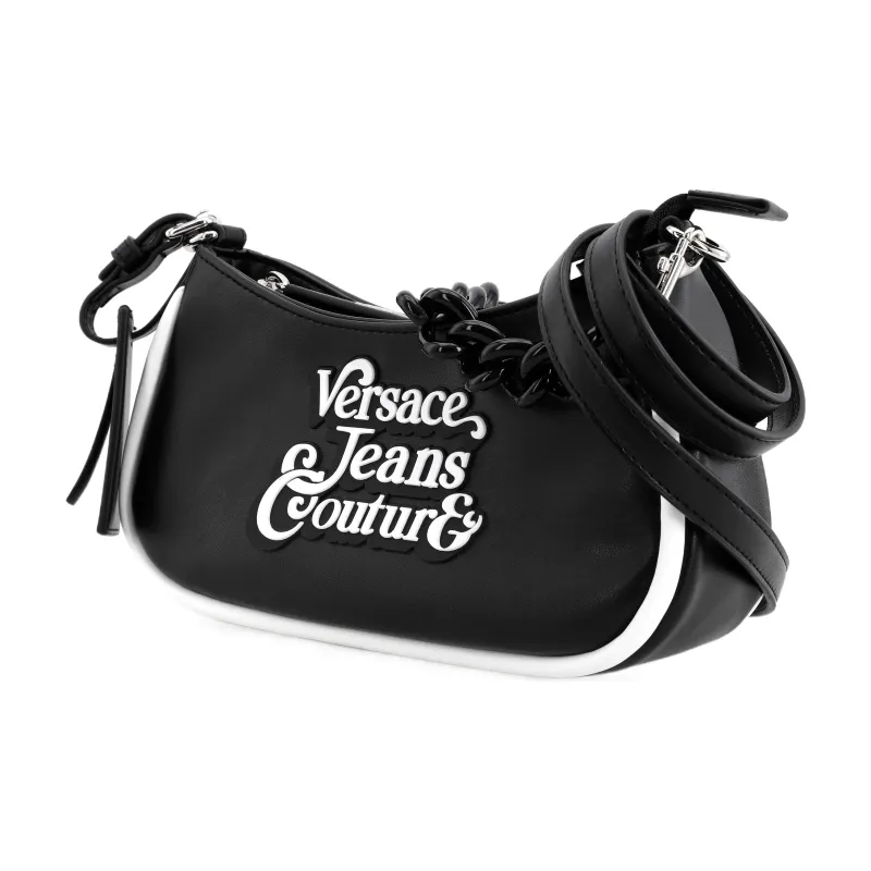 VERSACE JEANS COUTURE Polyurethane With Polyester Handbag, Shoulder Bag Women's Black-2