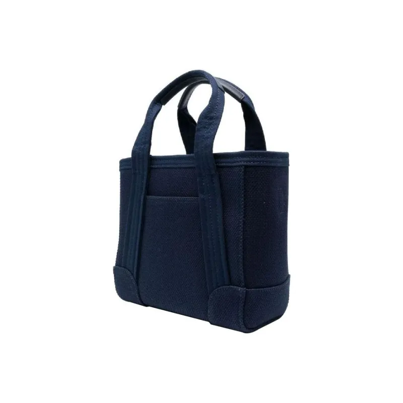 KENZO 100% Cotton Tote Bag, Shopping Bag, Shoulder Bag, Crossbody Bag, Handbag Mini Women's Marine Blue-1