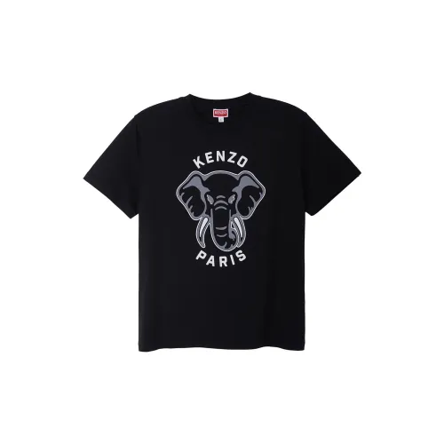 KENZO elephant-print cotton T-shirt