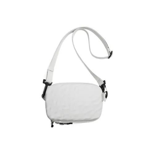ZARA Acrylonitrile-Butadiene-Styrene ABS Polyester Blend Shoulder Bag Crossbody Bag Men's Ice White