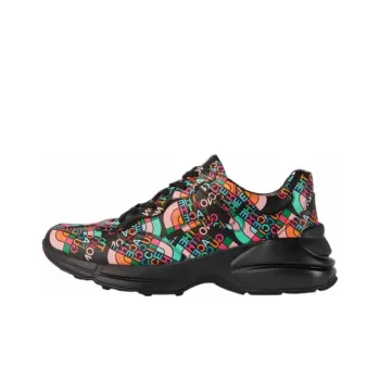GUCCI The North Face X GUCCI Rhyton 'Allover Logo Black Multi Color'