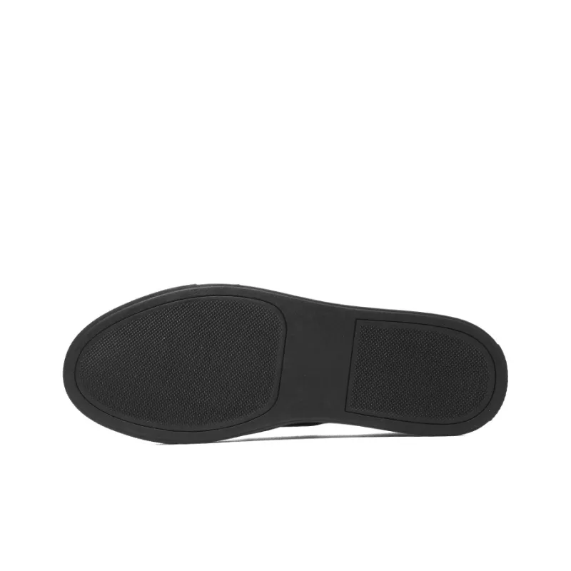 YEDANI Low Top Canvas Shoes 3cm Men's Black-4