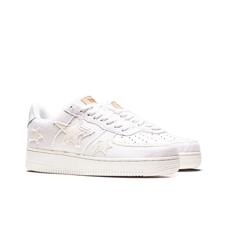 VOIT Coverage Slip Resistant And Abrasion Resistant Low Top Skateboard Shoes Unisex White-2