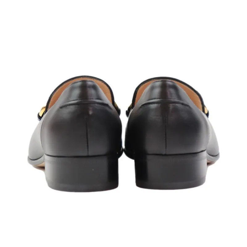 GUCCI Horsebit Loafers Women's Black-4