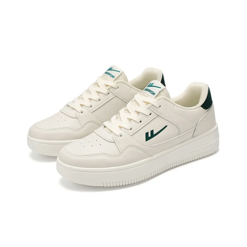 Warrior Air Force 1 Lightweight Low Top Skateboard Shoes Unisex Beige Green-1