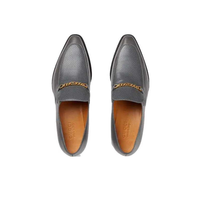 GUCCI Loafers Men Gray-2