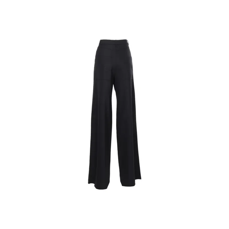 MaxMara Studio SS23 Casual Pants Women's Black-1