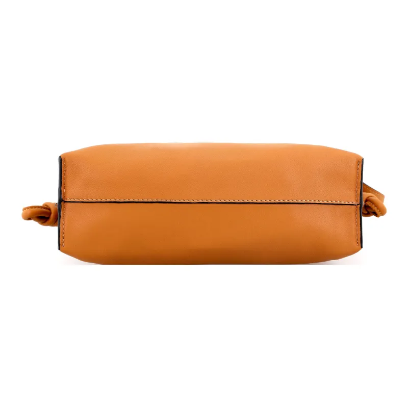 LOEWE Flamenco Calfskin One Shoulder Crossbody Clutches Mini Women's Warm Orange-4