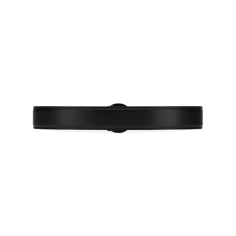 GUCCI Blondie Leather Leather Belts Women's Black Width  4CM-1