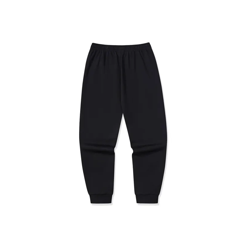 Erke Knitted Sweatpants Unisex Jet Black-1