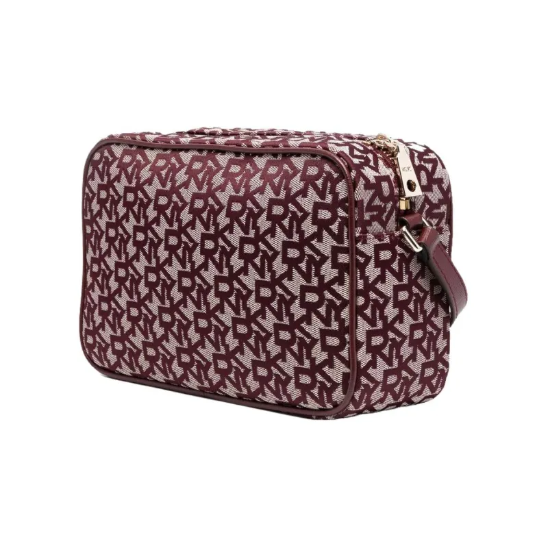 DKNY Calfskin Polyester Crossbody Bag Shoulder Bag Women's Purple-1