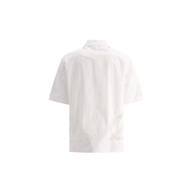 Marine Serre Shirts Men White-1
