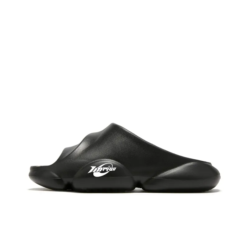 TINMUU Slide Slippers Unisex Black White/Beige Orange/Brown White-0