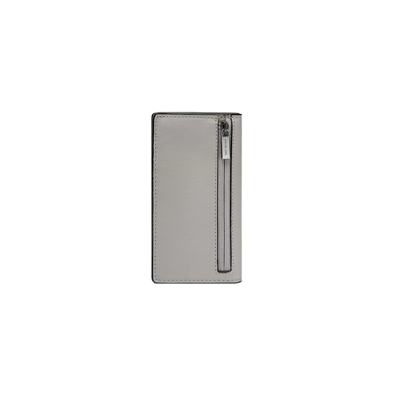 MICHAEL KORS Leather Money Clip Coin Purses Wallets Women's Gray-1